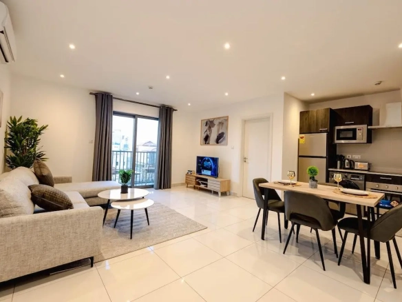 Furnished 1-Bedroom Apartment For Rent.